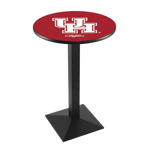 42" Blk Wrinkle Houston Pub Table